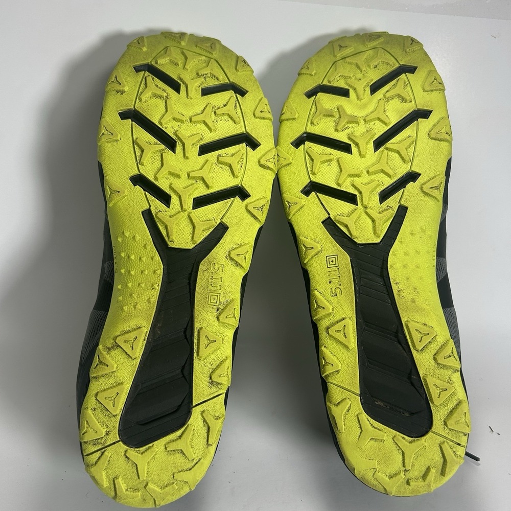5.11 A/T Trainer Trail Running Shoes Mens 12 Gunsmoke Gray Black Yellow - Picture 9 of 9